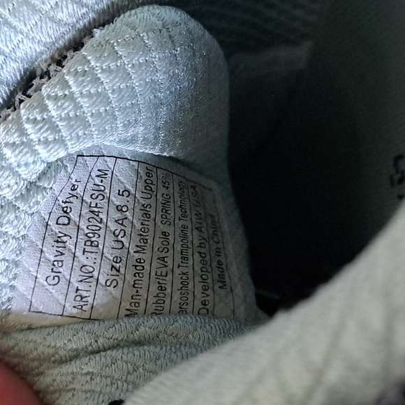 GDEFY Womens Mighty Walk Gravity Defyer Athletic/Walking Sneakers Grey/Aqua S8.5 - Picture 8 of 10